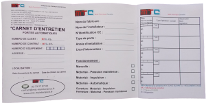 Devis de Maintenance - Carnet d'entretien- MTC Dijon